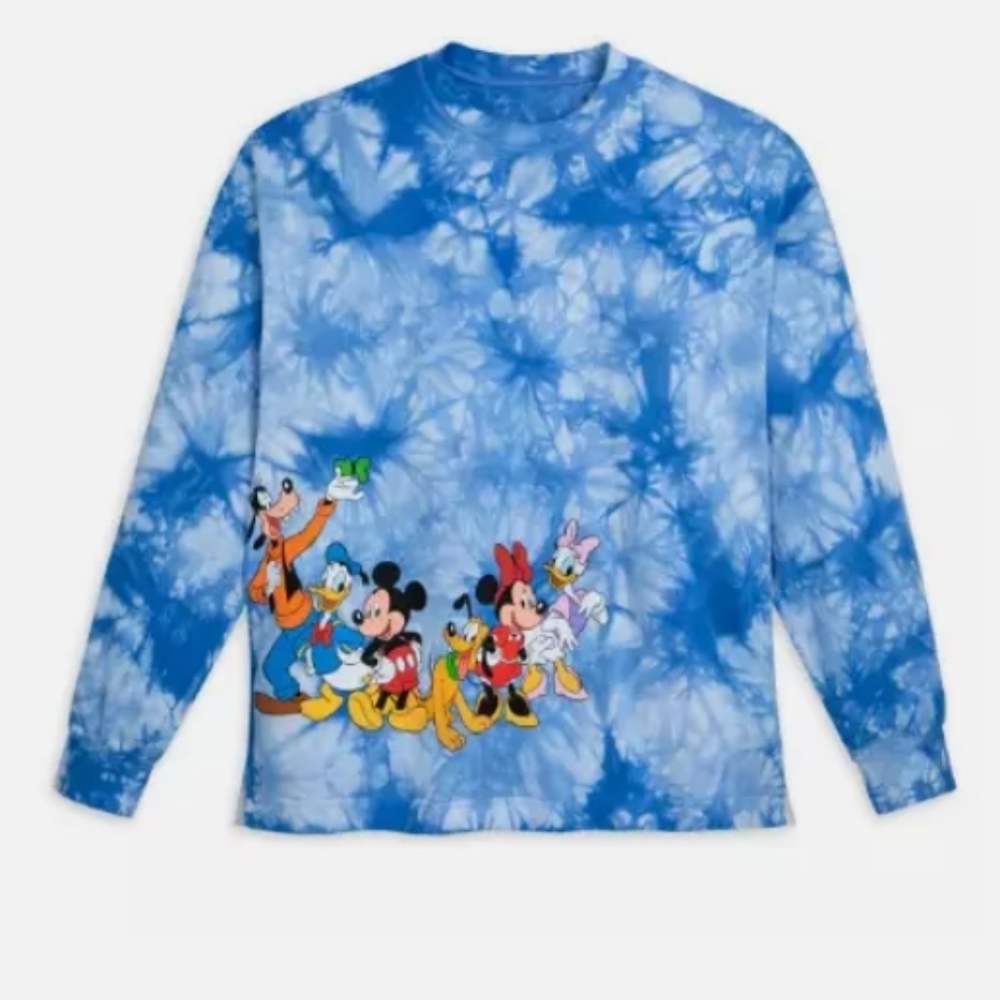 Disney Tie-Dye Unisex Character Long-Sleeve Spirit Jersey. NWT - Picture 2 of 15